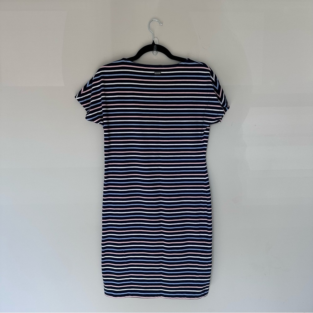 Barbour Navy, White and Pink Striped Mini Dress - Picture 5 of 7